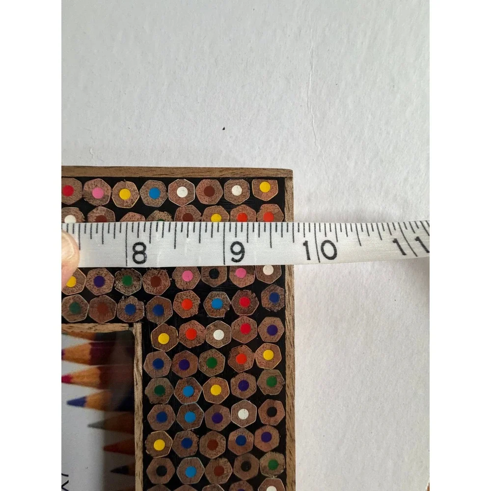 New Recycled Colored Pencils Picture Frame 5x7 Picture Opening Art Decor